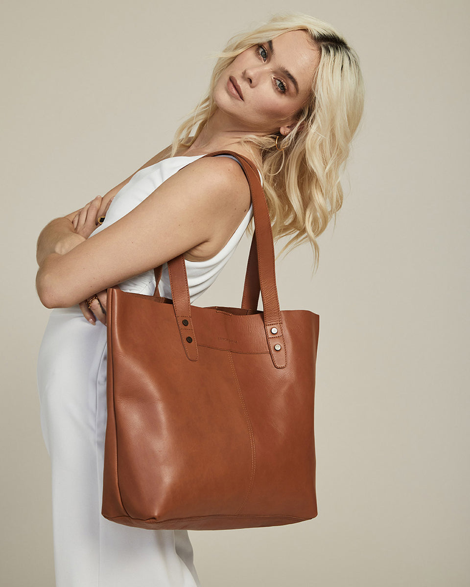 Emma Tote Bag - Premium Leather Tote Bag by Stitch & Hide