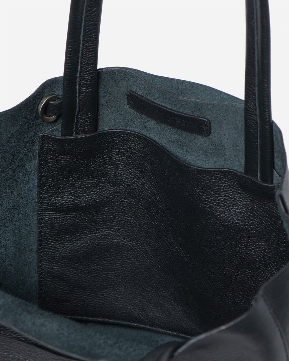 Georgia Mini Tote Leather Mini Tote with Pockets Stitch Hide