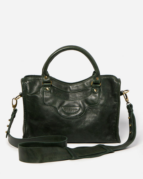 Forest Cross Body Bag in Bottle Green
