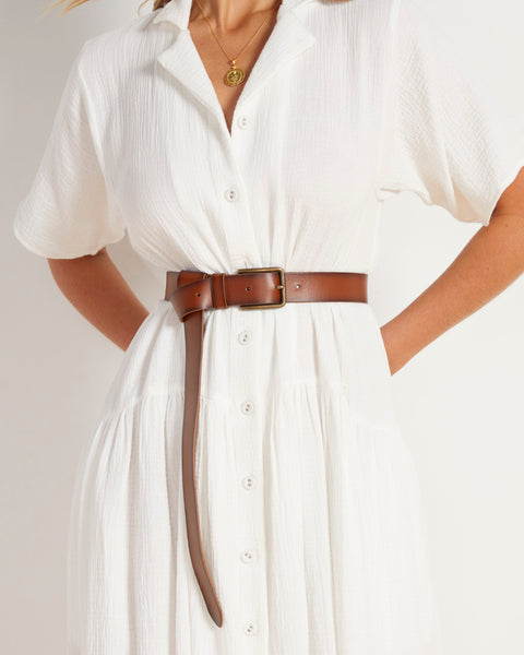 Stevie Belt in Brown