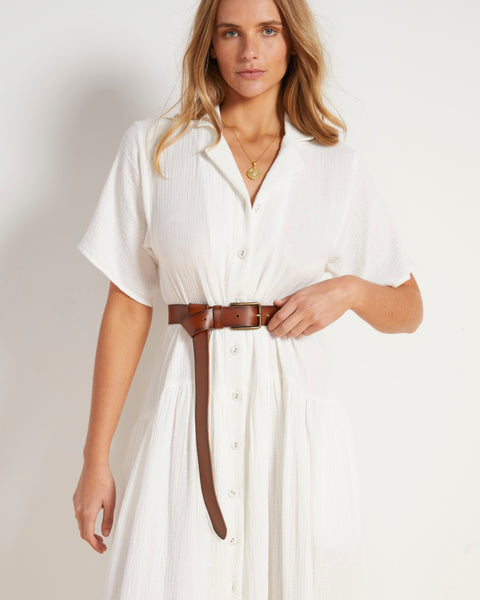 Stevie Belt in Brown