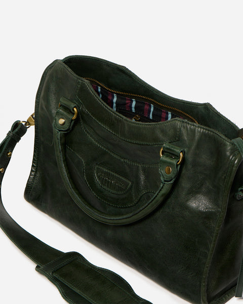 Forest Cross Body Bag in Bottle Green