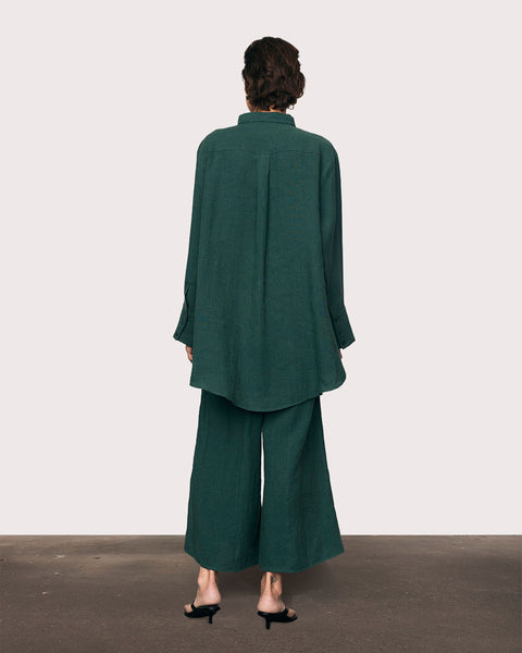 The Forest Textured Linen Pant