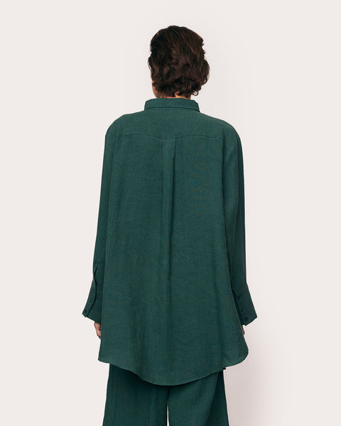 The Canopy textured Linen Shirt