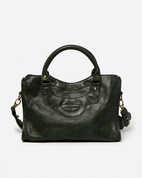 Forest Cross Body Bag in Bottle Green
