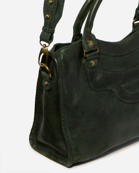Forest Cross Body Bag in Bottle Green