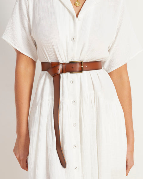 Stevie Belt in Brown