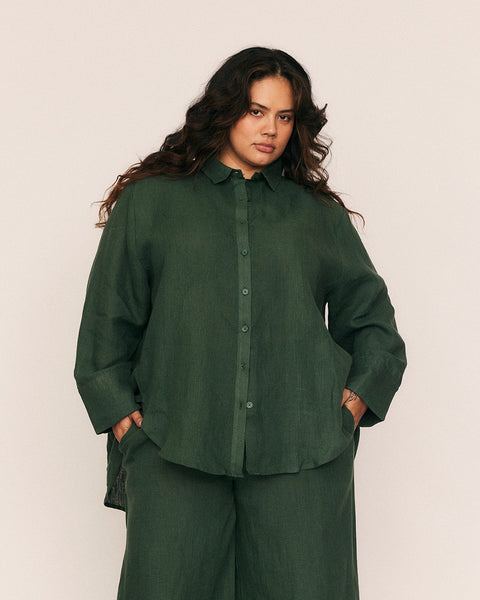 The Canopy textured Linen Shirt