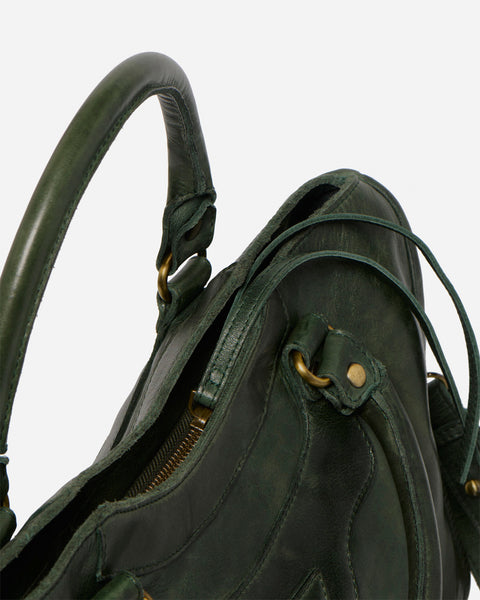 Forest Cross Body Bag in Bottle Green