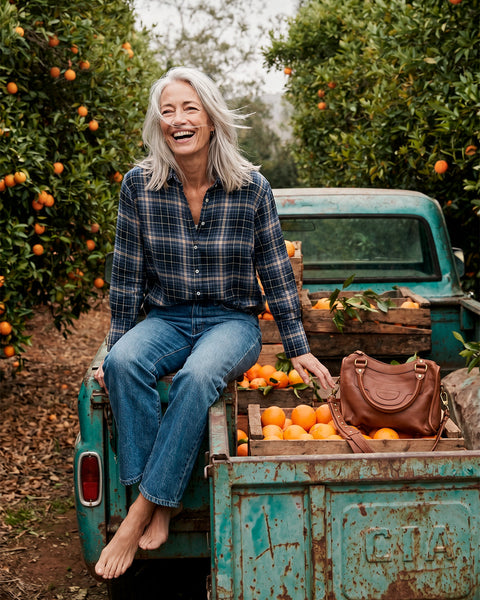 Check Flannelette Shirt in Navy