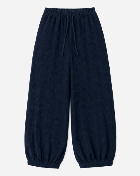 Double Cotton Pant in Navy