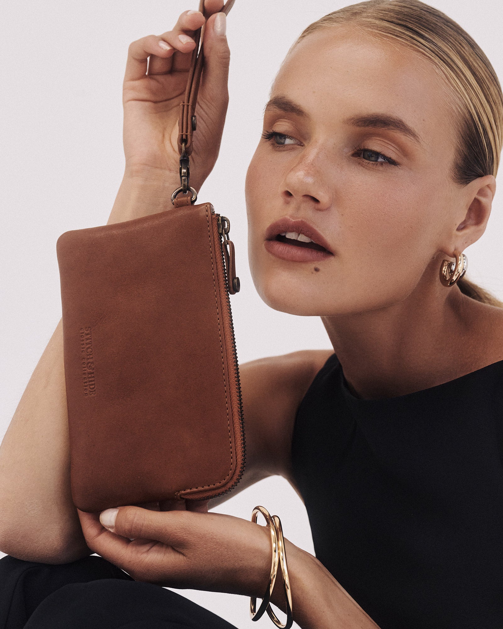 Camille Clutch Classic Maple – Stitch & Hide