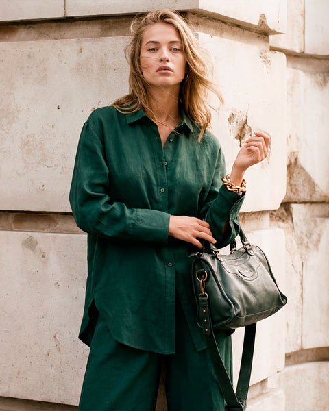 The Canopy textured Linen Shirt