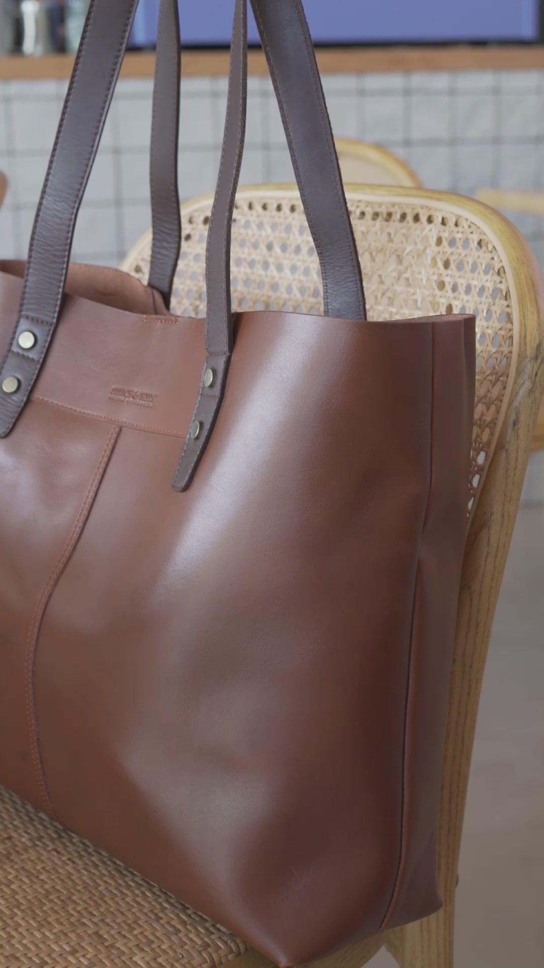 Emma Tote Bag - Premium Leather Tote Bag by Stitch & Hide