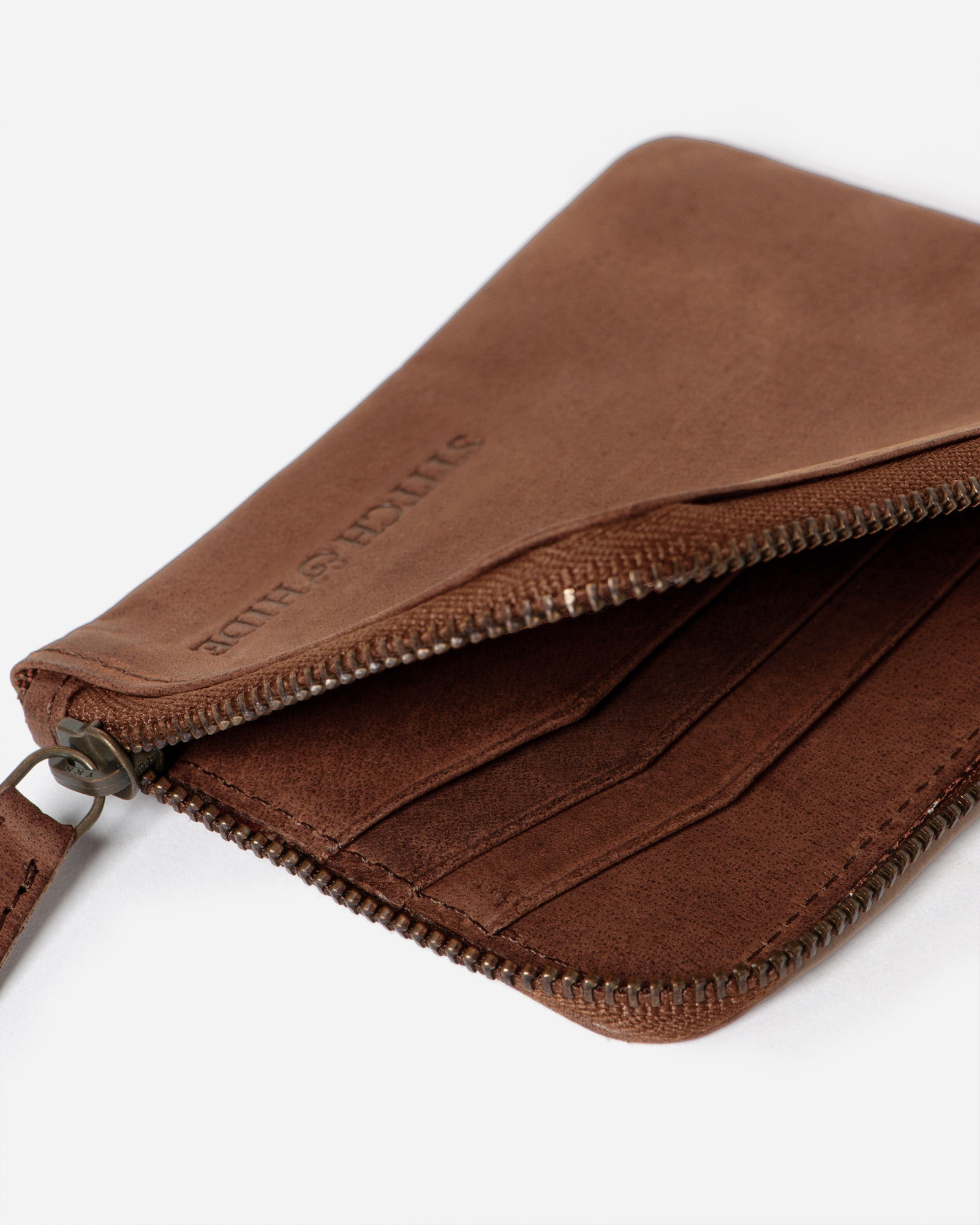 Hendrix Wallet - Mens Heritage Leather Wallet with a Zip – Stitch