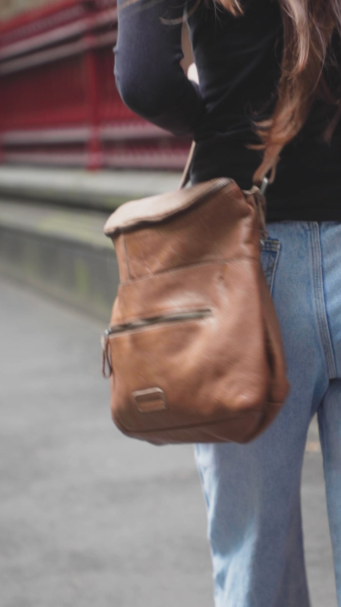 Avalon Bag Leather Crossbody Bag for Women and Men Stitch Hide
