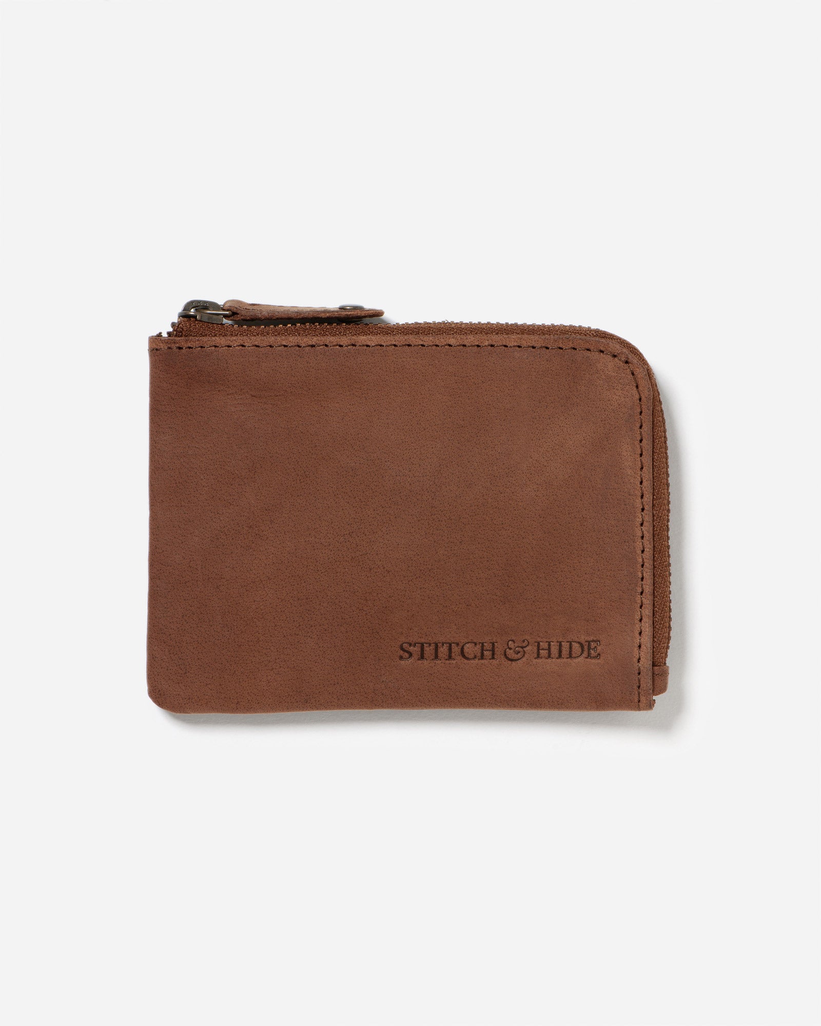 Hendrix Wallet - Mens Heritage Leather Wallet with a Zip – Stitch